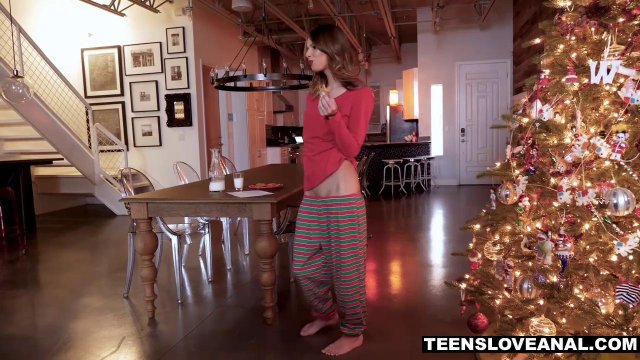 Превью Новогодний секс в приятную вагину приносит девке оргазм № 23789